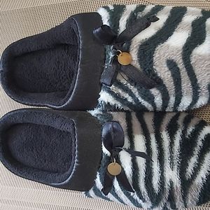 Animal print slippers
